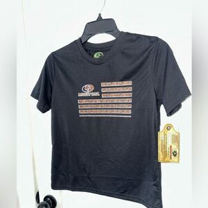 Mossy Oak Camo Flag short sleeve tee boys size 10/12